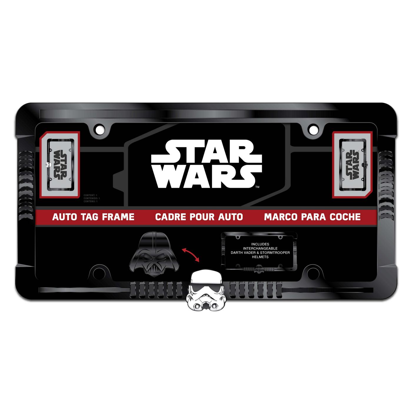 Darth vader license 2024 plate frame