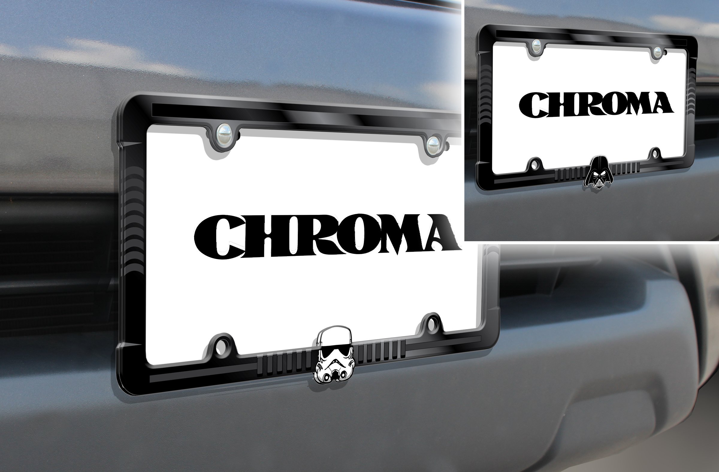 Star Wars Darth Stormtrooper License Plate Frame Metal Shop