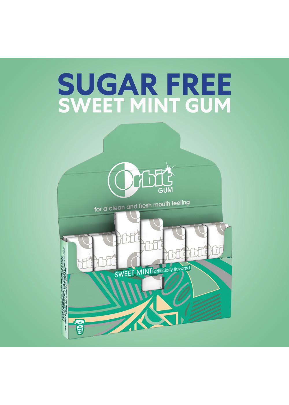 Orbit Sugar Free Chewing Gum Value Pack - Sweet Mint, 8 Pk; image 2 of 8