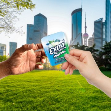 Extra Gum Refreshers Mint Mix Sugar Free Chewing Gum, 40 pc