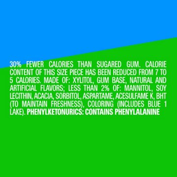 Extra Gum Refreshers Mint Mix Sugar Free Chewing Gum, 40 pc