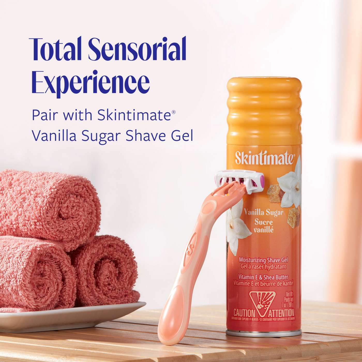 Skintimate Vanilla Sugar Exfoliating Women's Disposable Razors; image 2 of 7