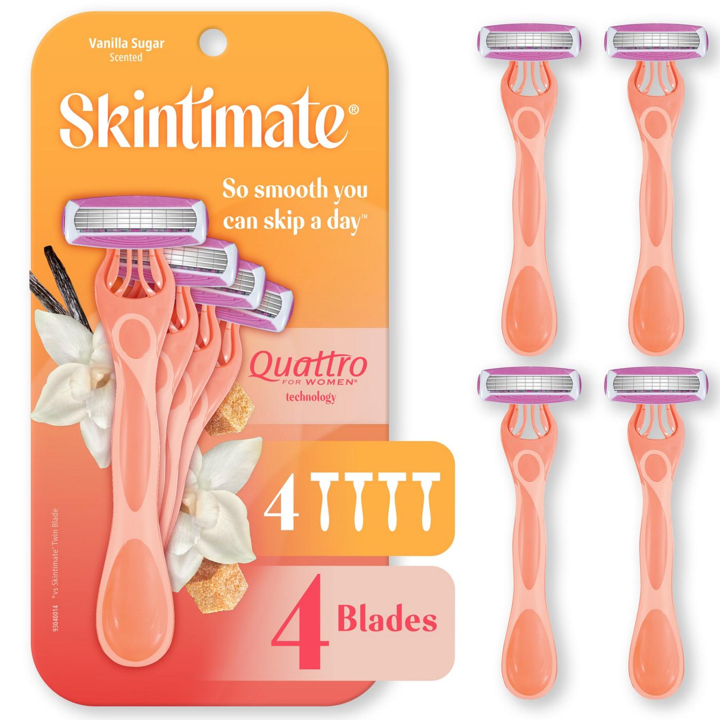 Skintimate Vanilla Sugar Exfoliating Women's Disposable Razors; image 6 of 7