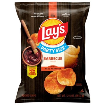 Lay's Barbecue Potato Chips Party Size, 12.5 oz