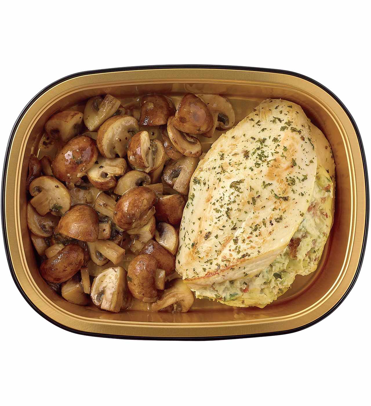 Meal Simple by H-E-B Jalapeno Popper-Stuffed Chicken Breast & Mushrooms; image 1 of 2