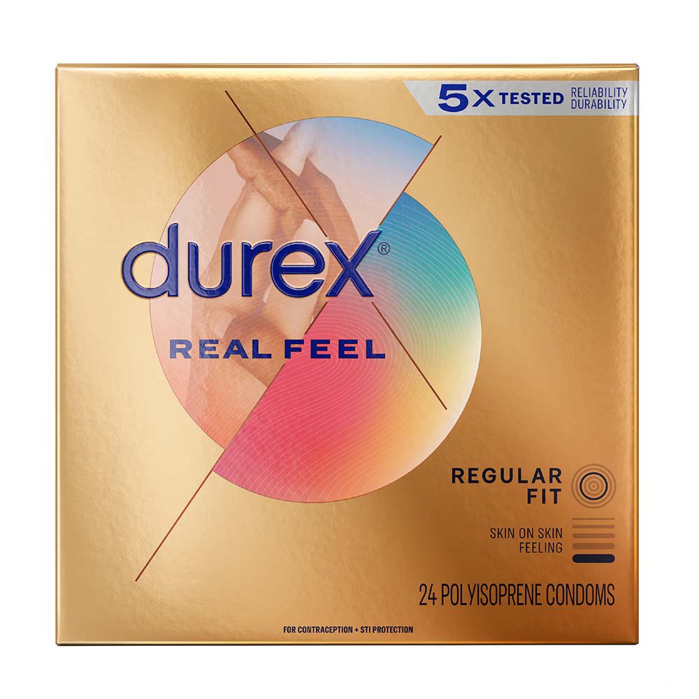 Durex Real Feel Non Latex Condoms Shop Condoms Contraception At H E B.