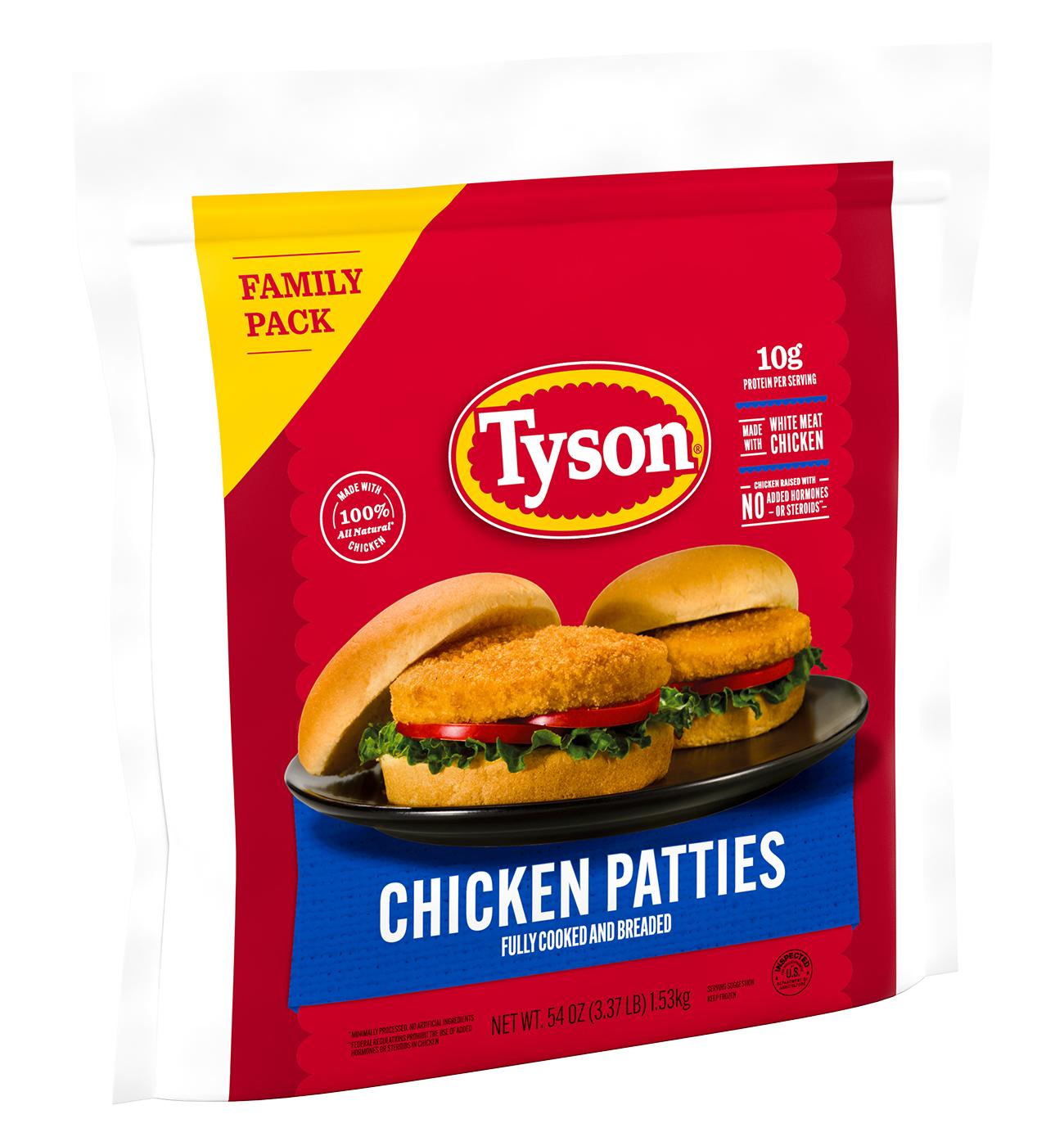 Tyson Fully Cooked Chicken Patties, Family Pack; image 6 of 7