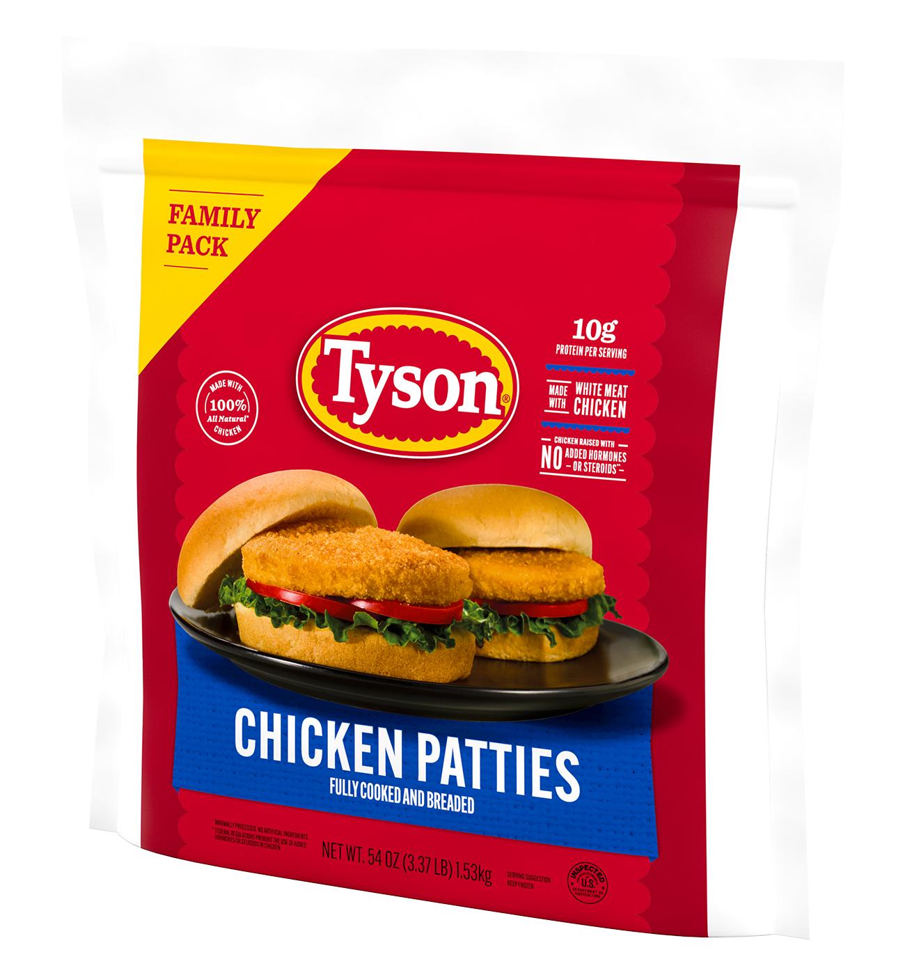 Tyson Fully Cooked Chicken Patties, Family Pack; image 7 of 7