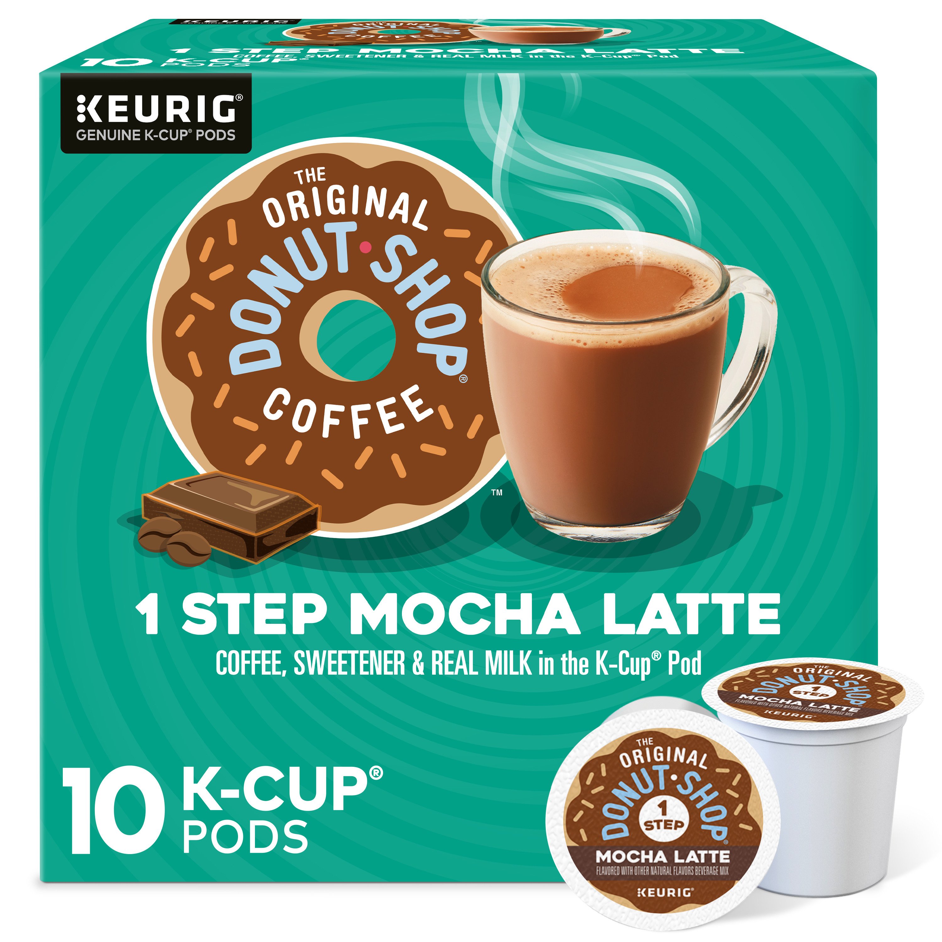Donut Shop Mocha Latte Single Serve Coffee K Cups