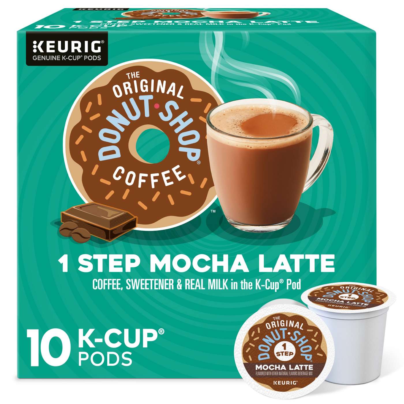Donut Shop Mocha Latte Single Serve Coffee K Cups; image 1 of 9
