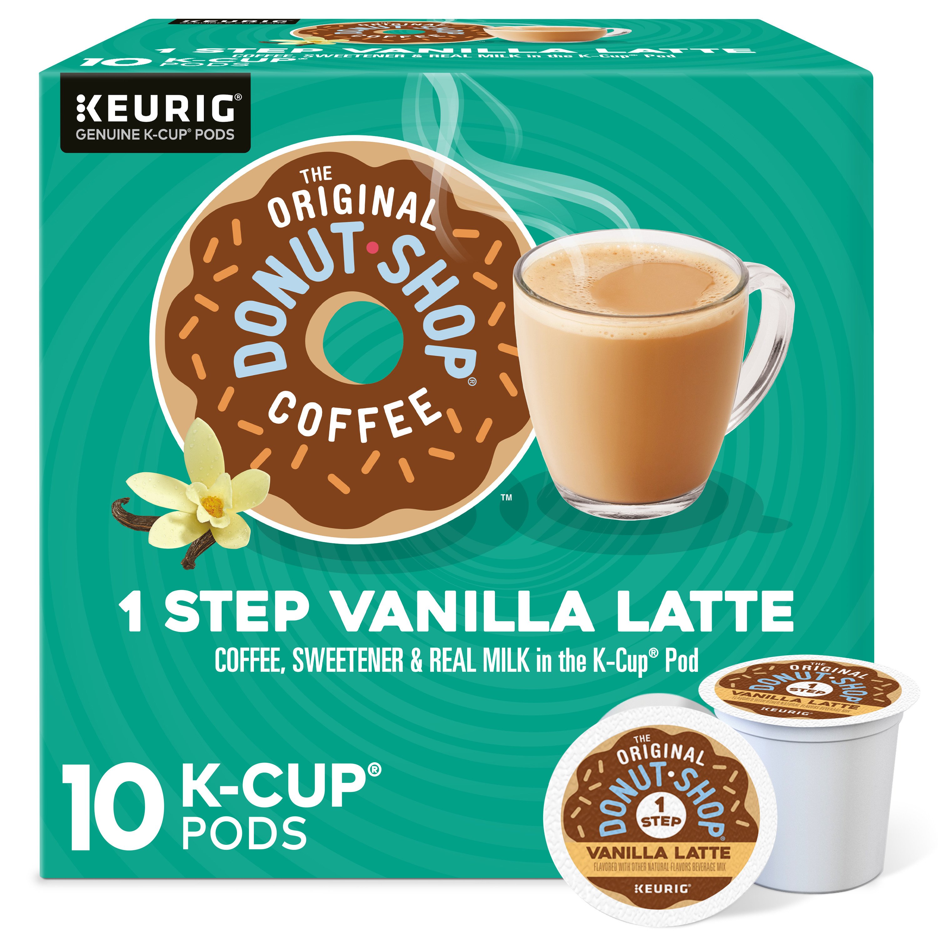 Donut Shop Vanilla Latte Single Serve Coffee K Cups - Shop Coffee at H-E-B