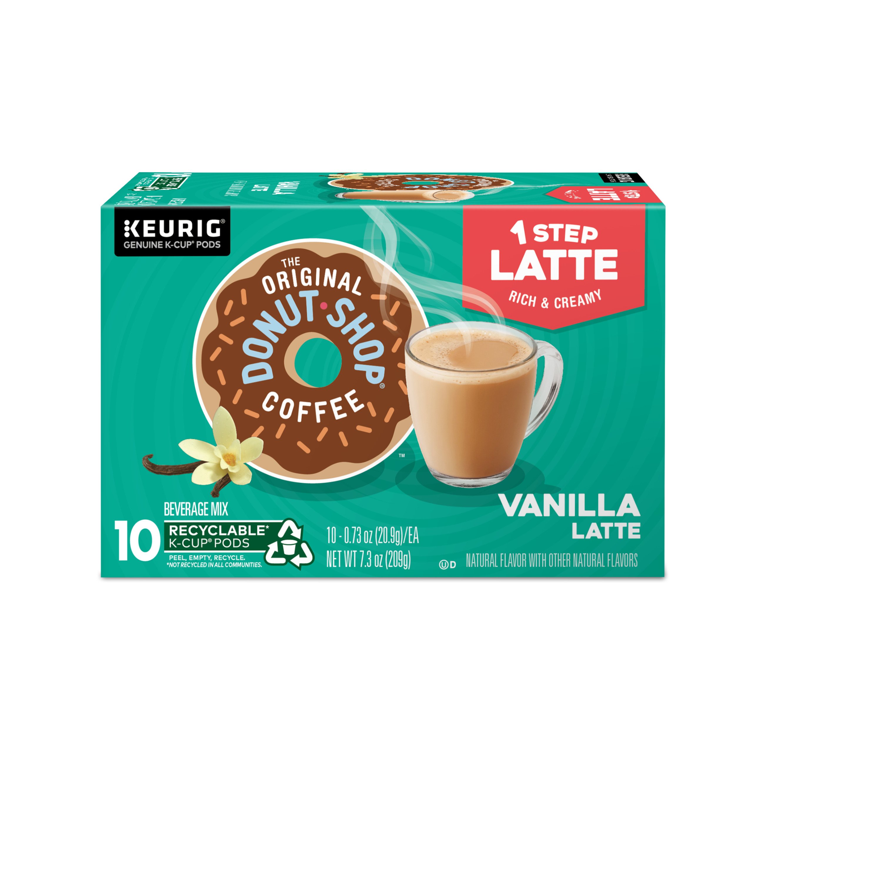Donut Shop Vanilla Latte Single Serve Coffee K Cups