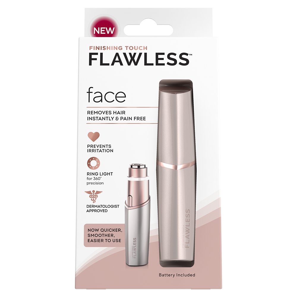 FLAWLESS FINISHING TOUCH Hair Remover For Face Blush Rose - Shop Bath &  Skin Care at H-E-B