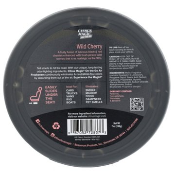 Citrus Magic On The Go Car Air Freshener - Wild Cherry, 7 oz