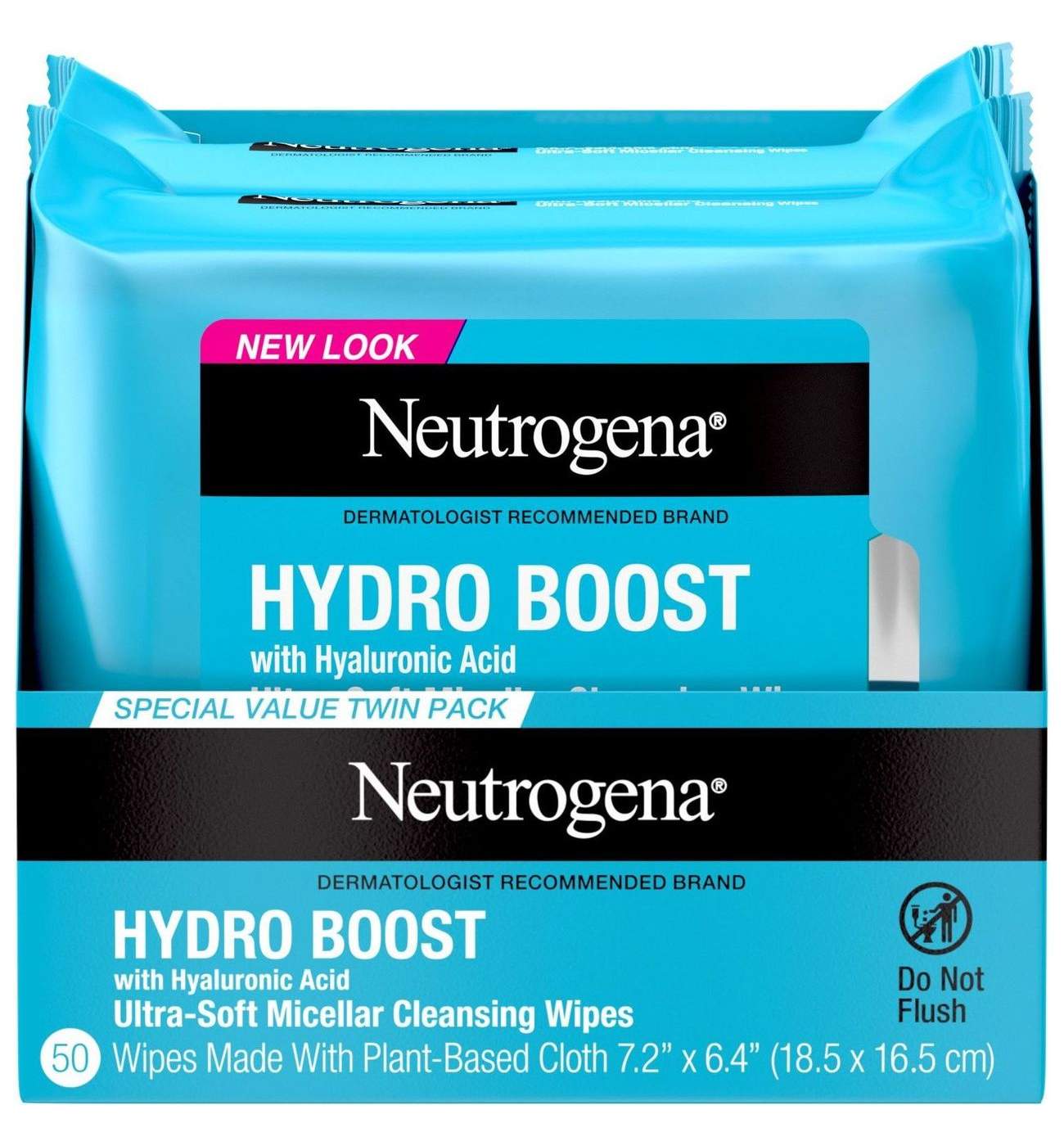 Neutrogena Hydro Boost Facial Cleansing Wipes - Twin Pack; image 1 of 8