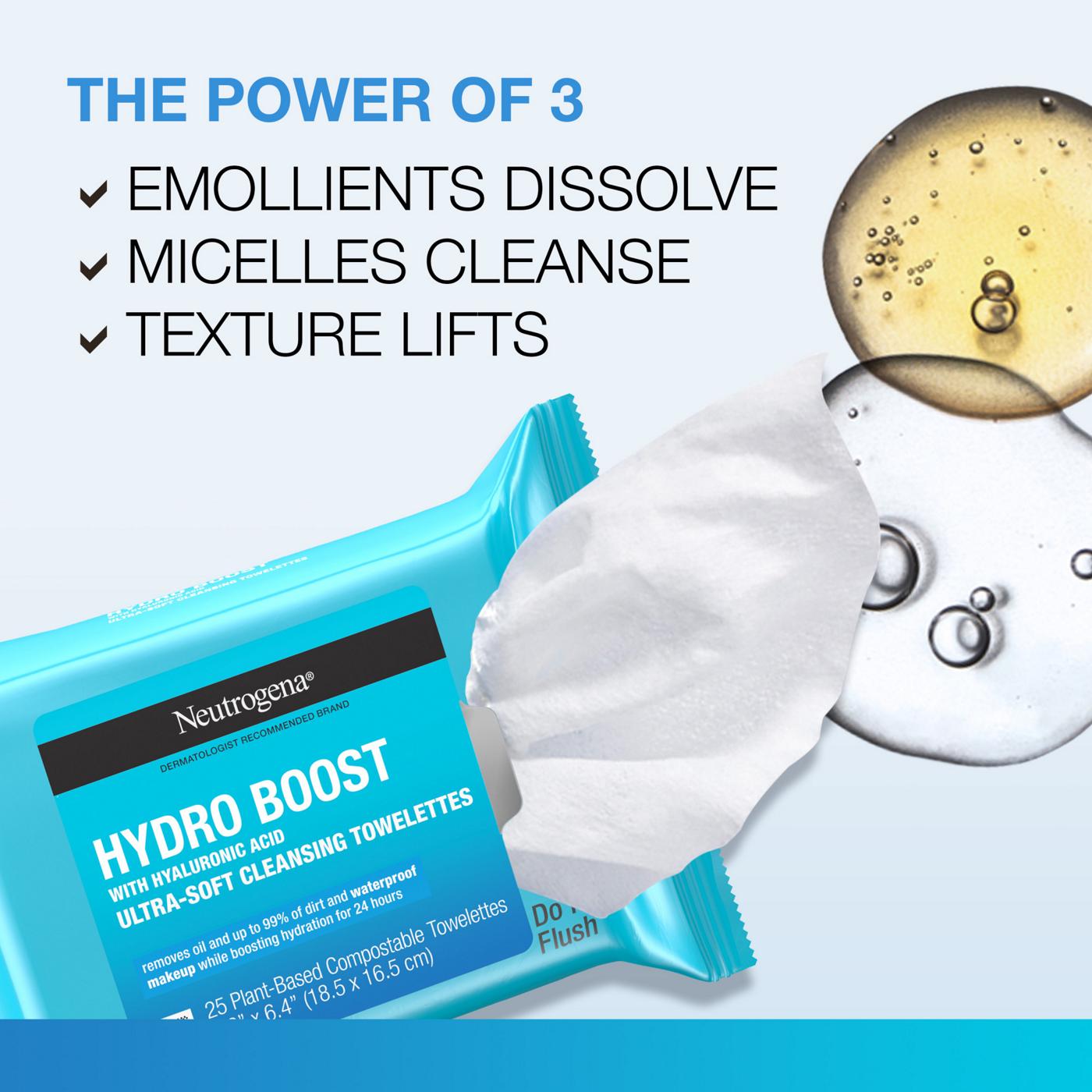 Neutrogena Hydro Boost Facial Cleansing Wipes - Twin Pack; image 4 of 7