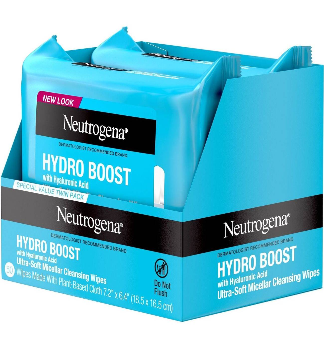 Neutrogena Hydro Boost Facial Cleansing Wipes - Twin Pack; image 7 of 8