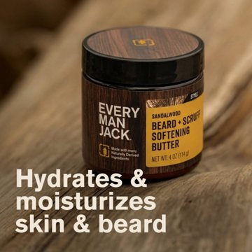 Every Man Jack Beard Butter - Sandalwood, 4 oz