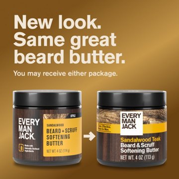 Every Man Jack Beard Butter - Sandalwood, 4 oz