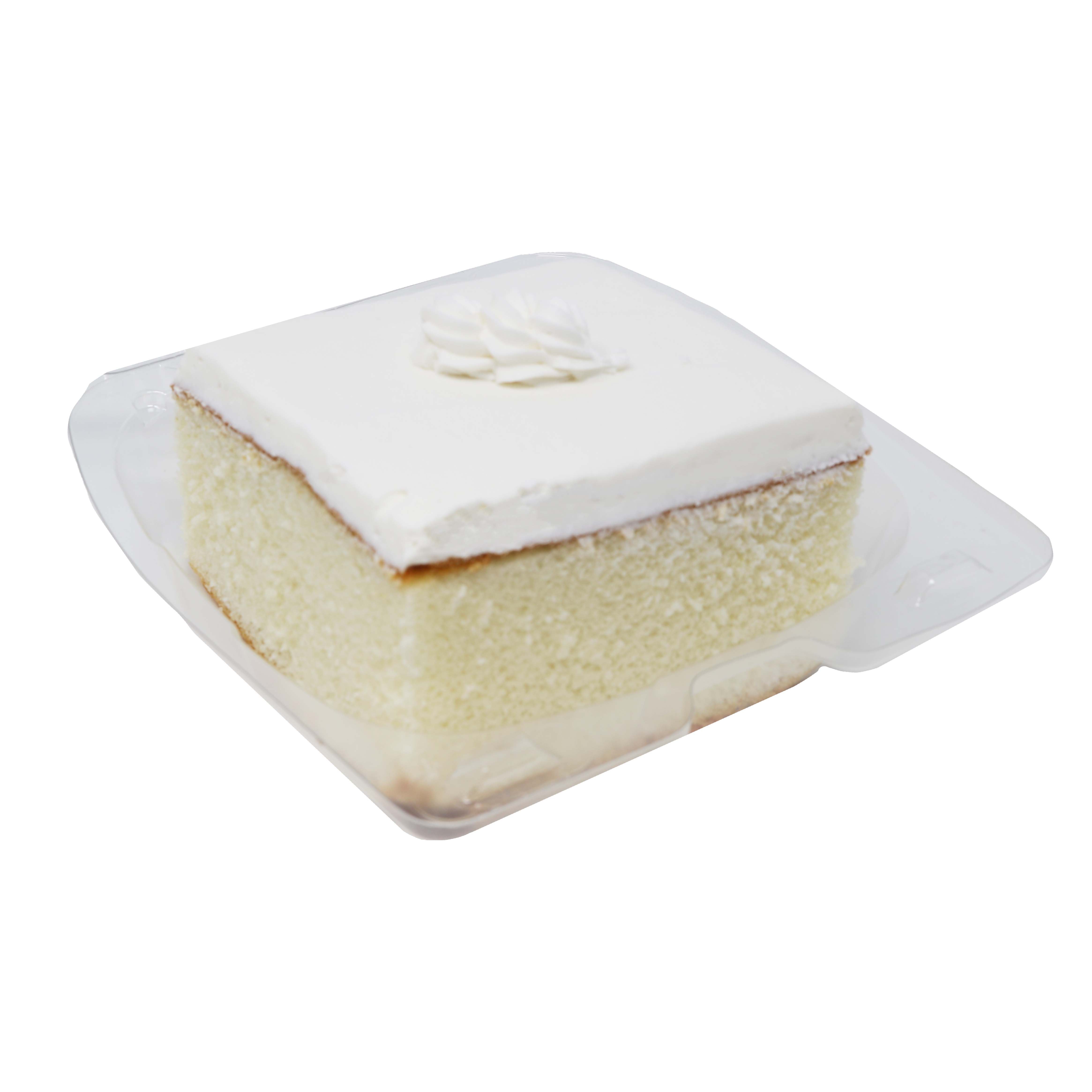 H-E-B Bakery Kosher Buttercream White Cake Slice - Shop Standard Cakes ...