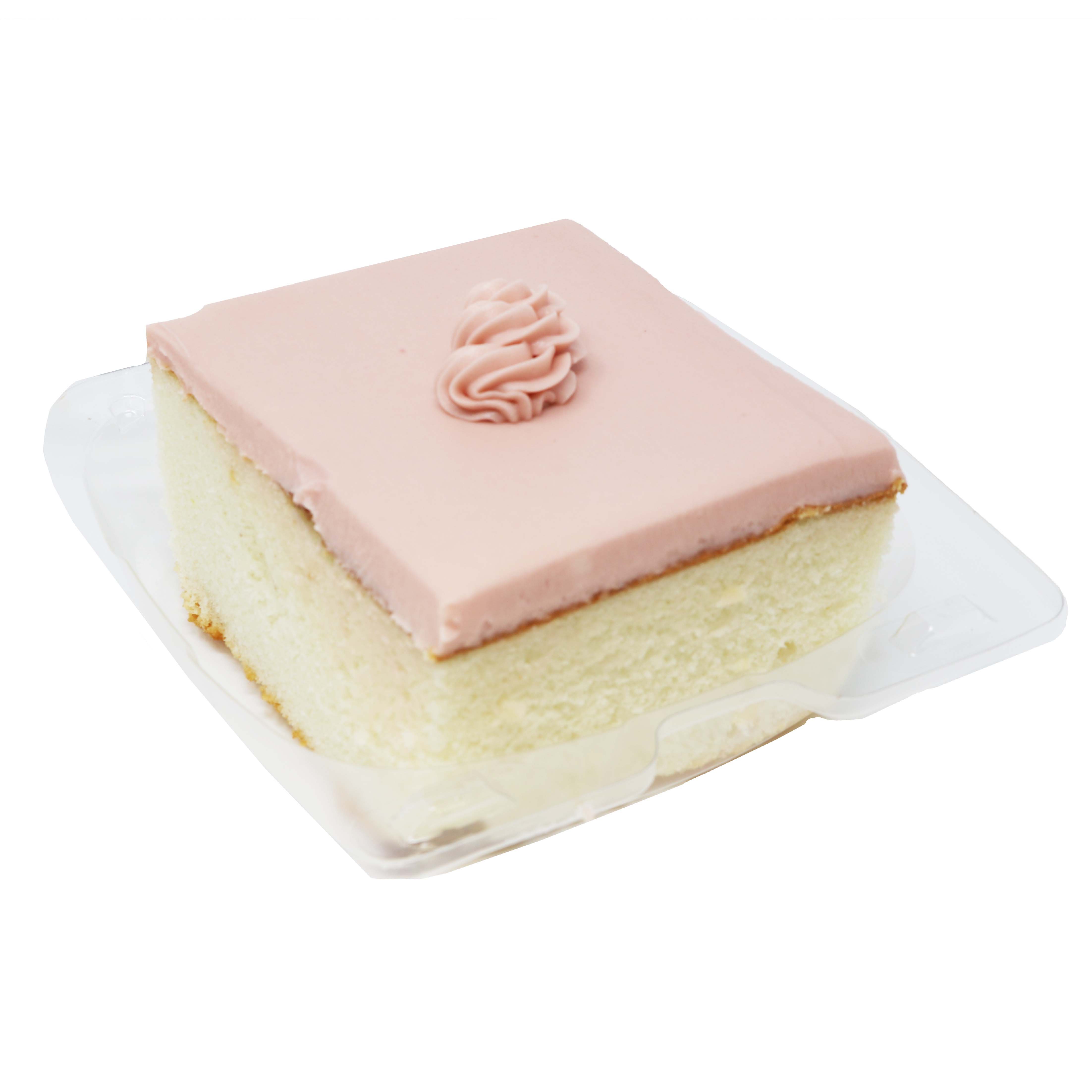 HEB Bakery Kosher Strawberry Buttercream White Cake Slice Shop
