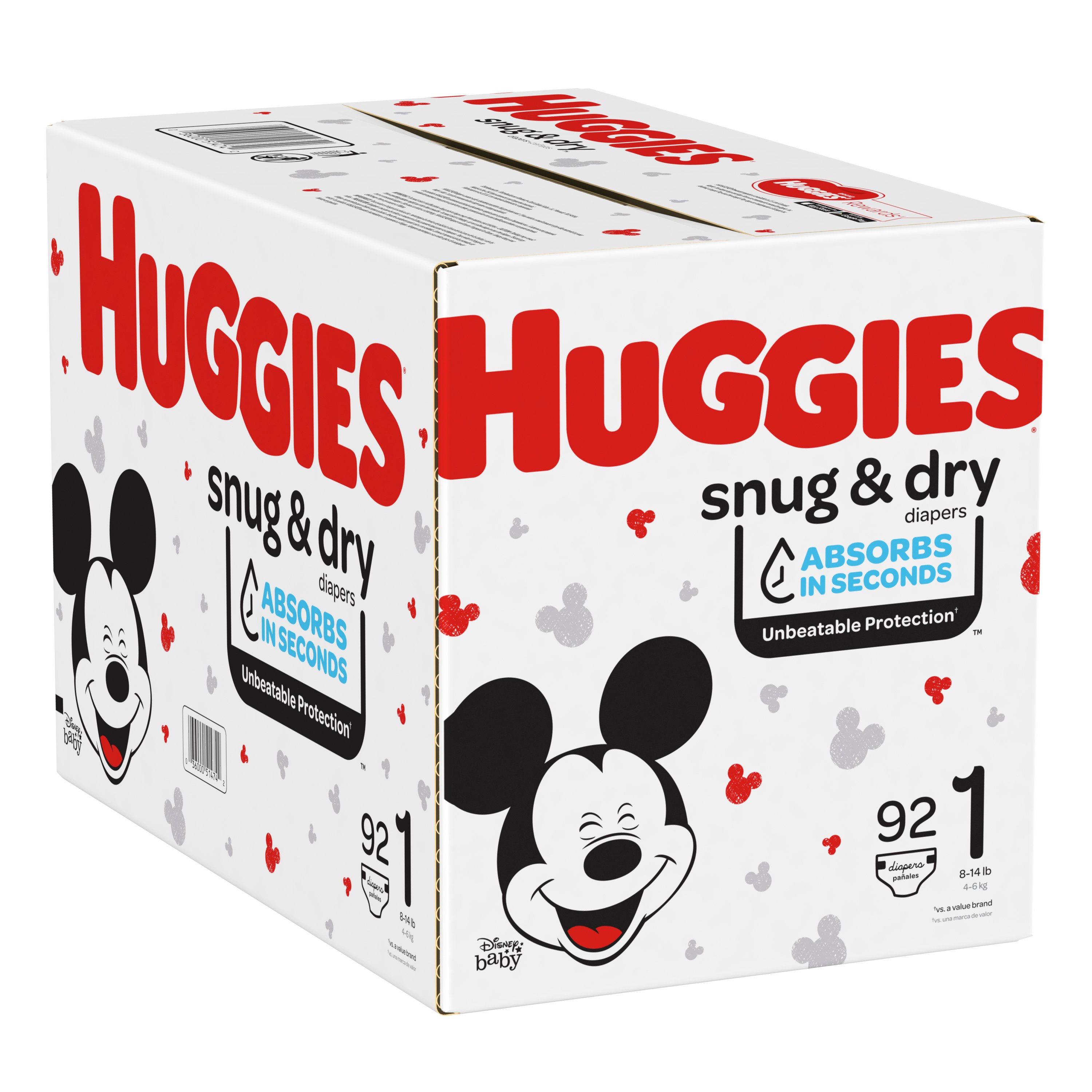 Huggies snug & cheap dry size 1