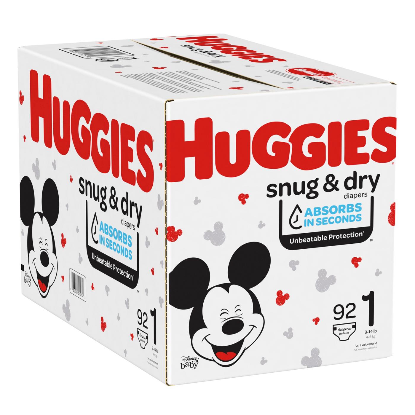 Huggies Snug & Dry Baby Diapers, Size 1 - Shop Diapers at H-E-B