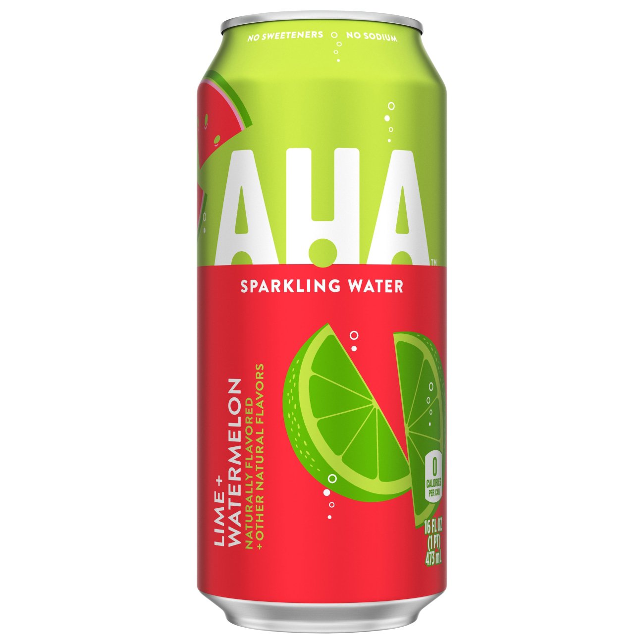 Aha Lime + Watermelon Sparkling Water Shop Water at HEB