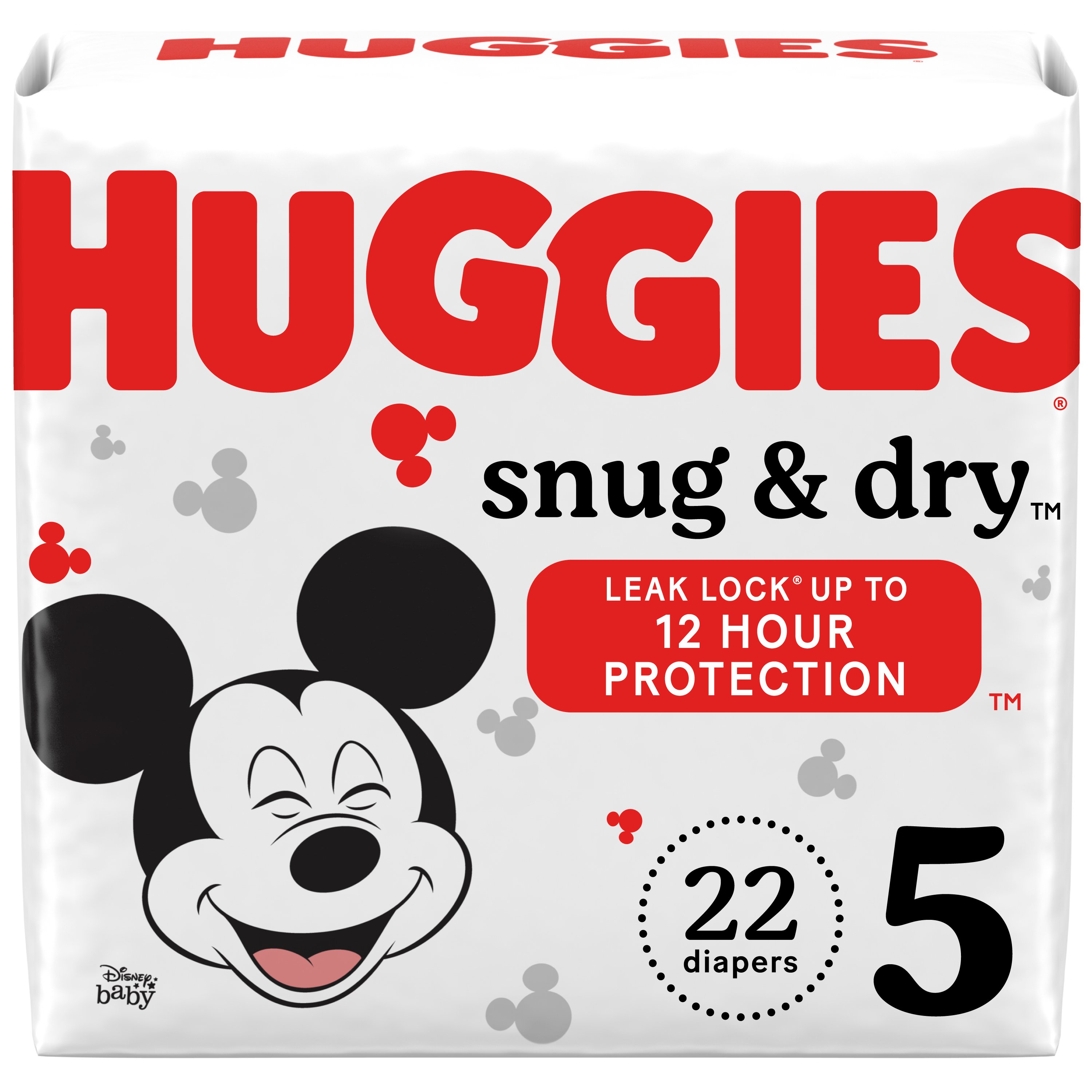 Huggies Snug & Dry Baby Diapers - Size 5
