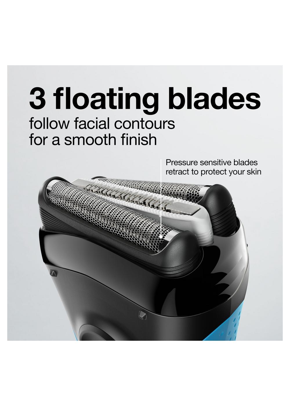 Braun Series 3 ProSkin 3040s Wet & Dry Shaver with Cord + Protective ...
