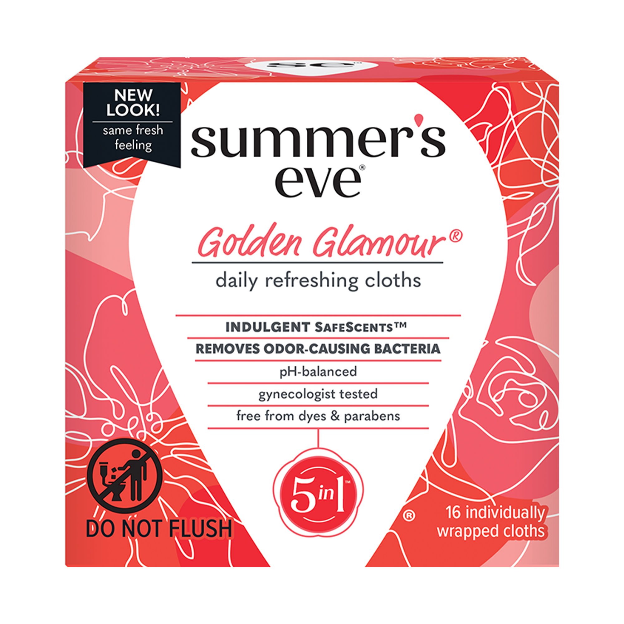Summer's Eve Feminine Wipes Golden Glamour Shop Wipes & washes at HEB