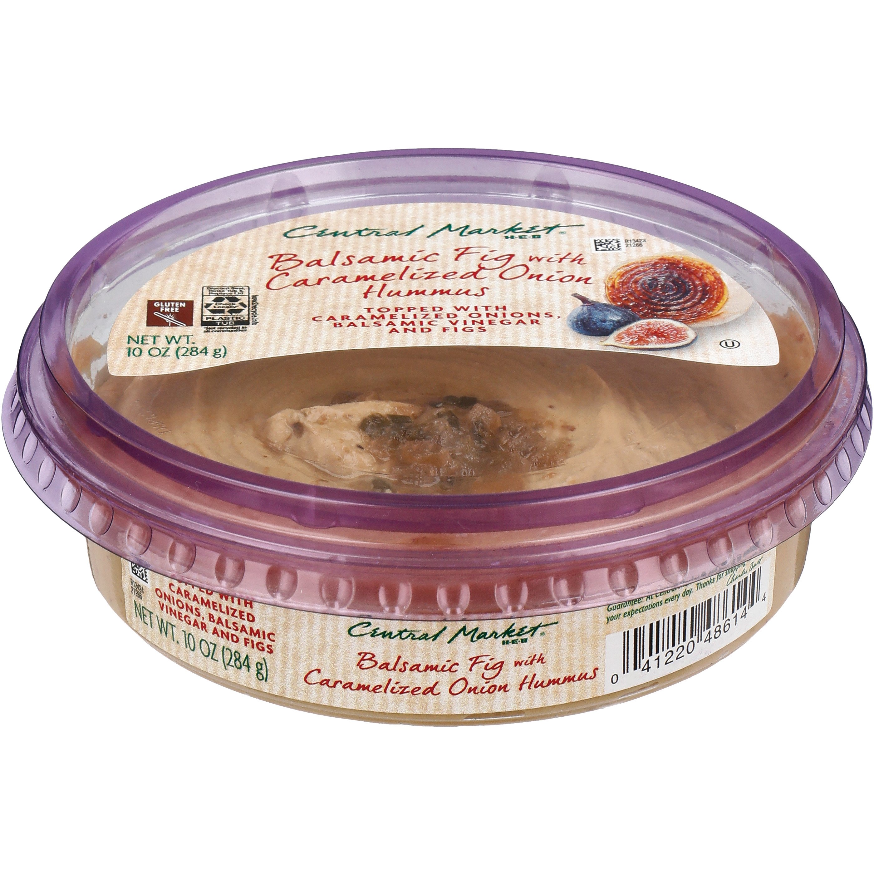 Central Market Balsamic Fig With Caramelized Onion Hummus, 10 oz