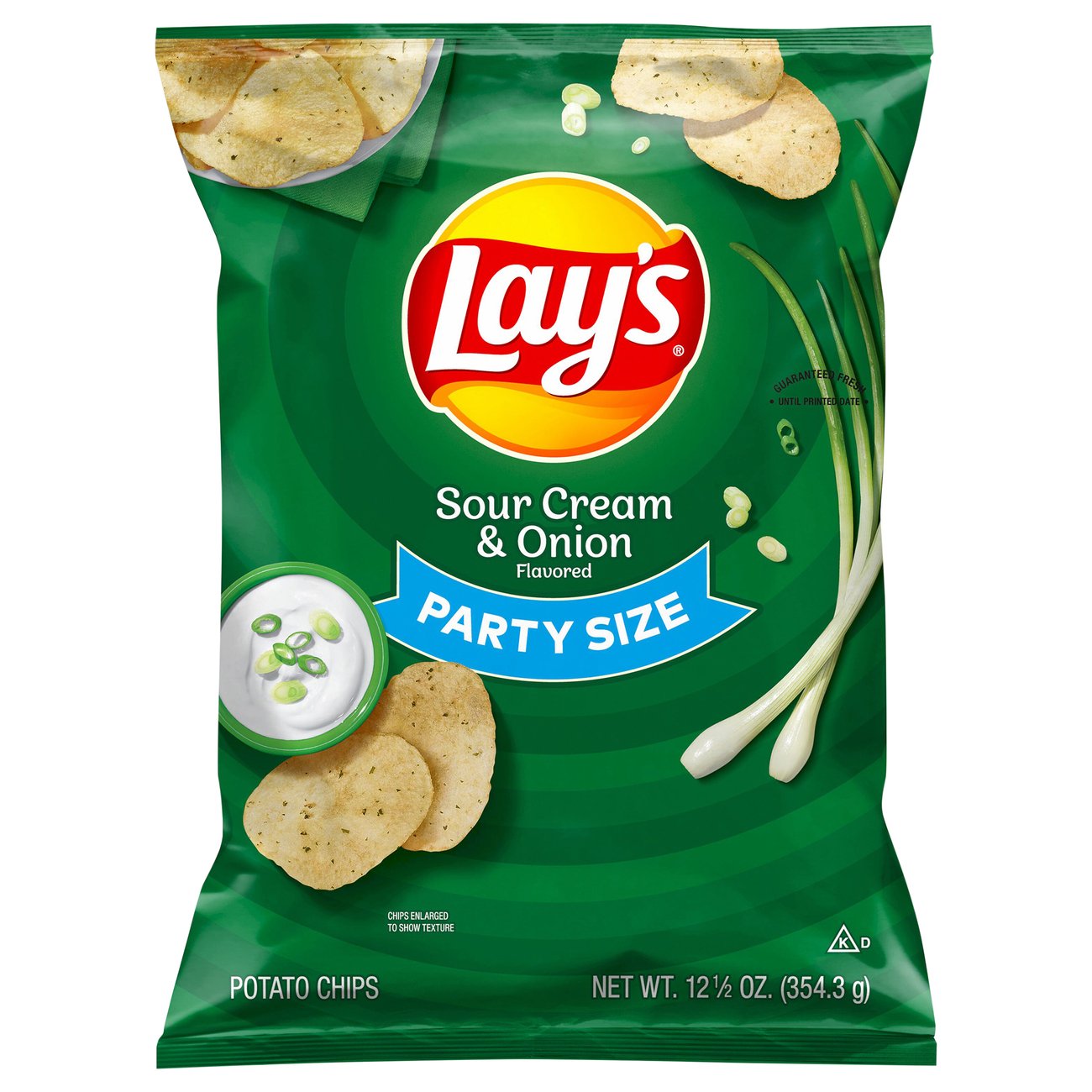 Lay's Sour Cream Onion Potato Chips Party Size - Shop Snacks & Candy At ...