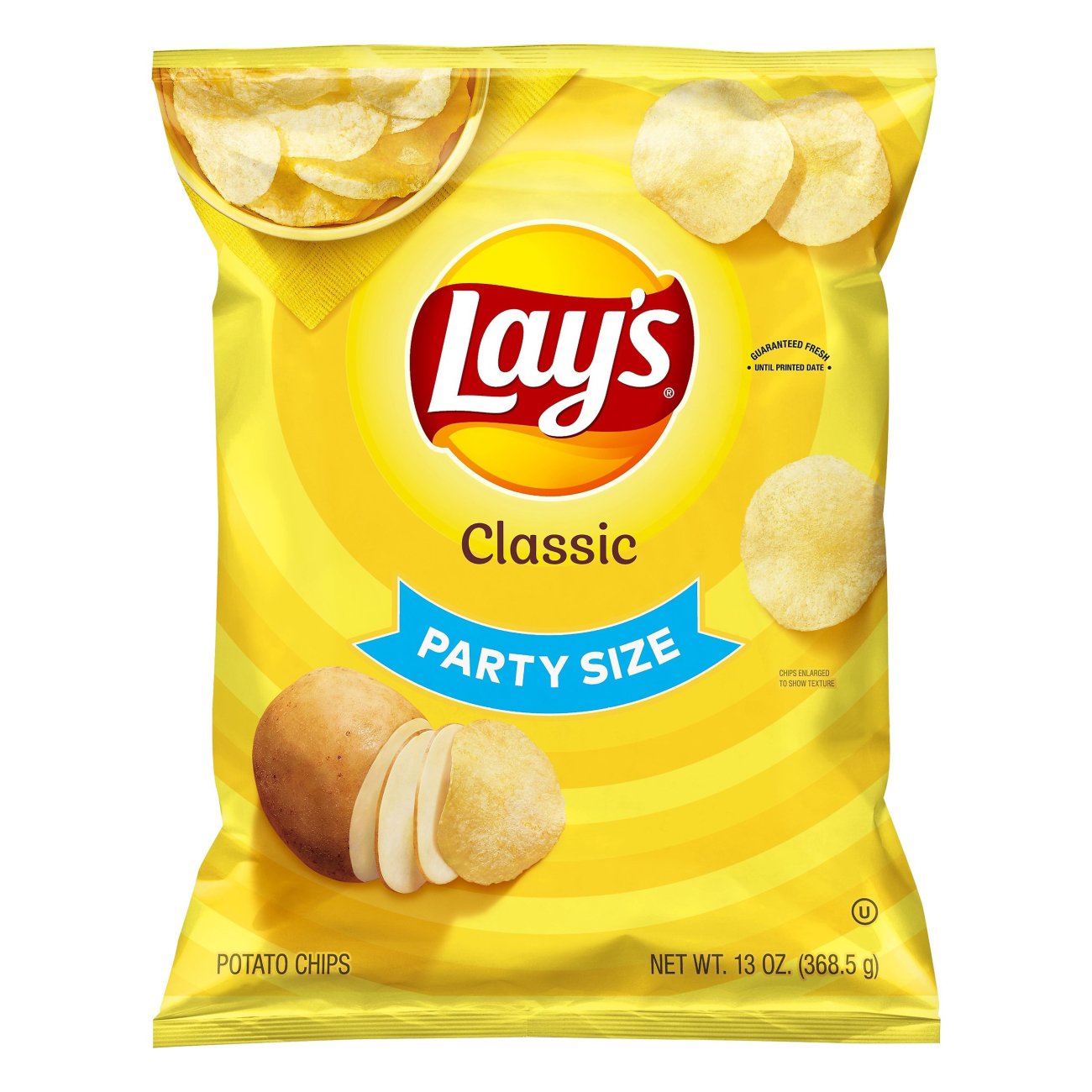 Lay's Potato Chips, Classic, Party Size: Calories, Nutrition Analysis &  More