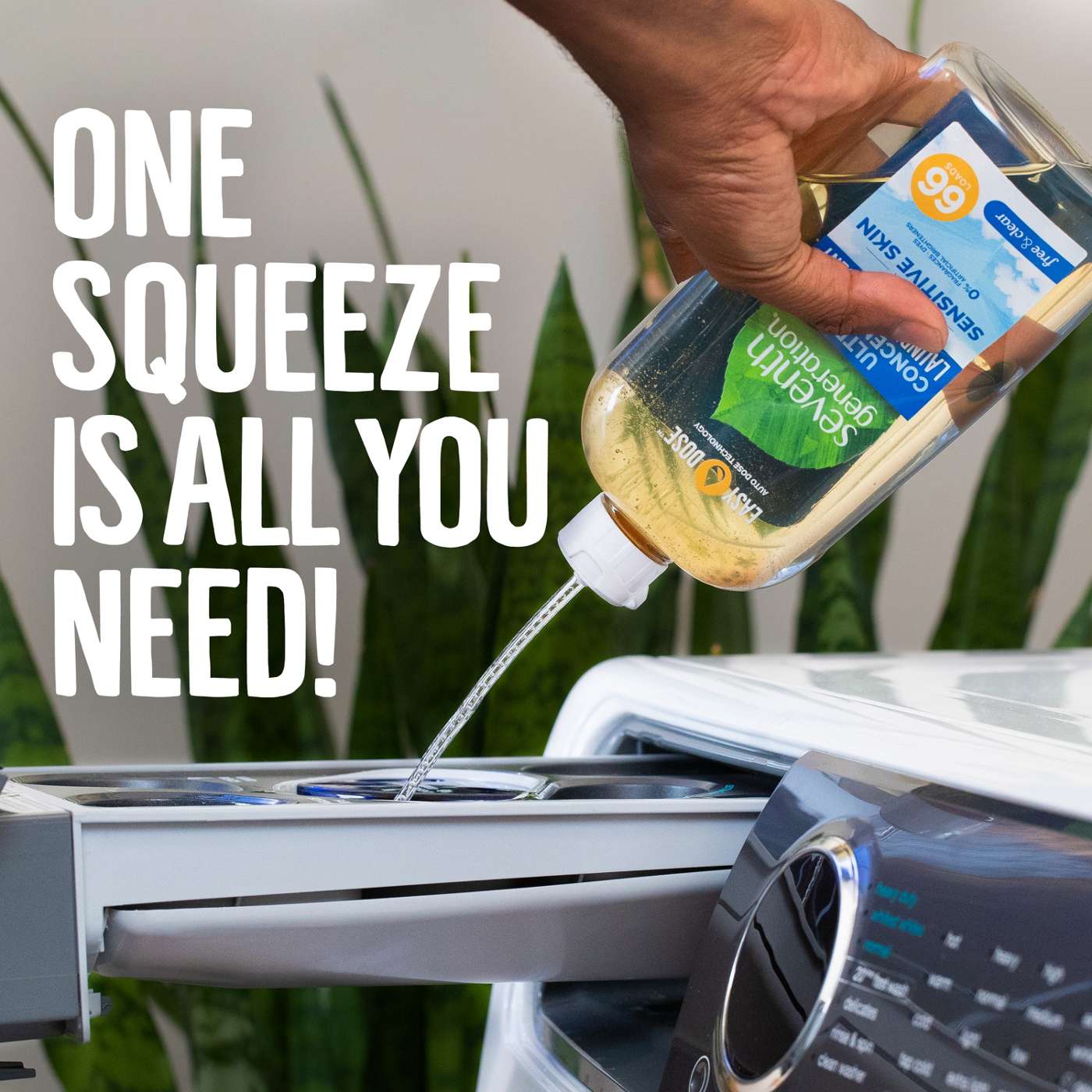 Seventh Generation EasyDose Ultra Concentrated HE Laundry Detergent, 66 Loads - Free & Clear; image 11 of 14