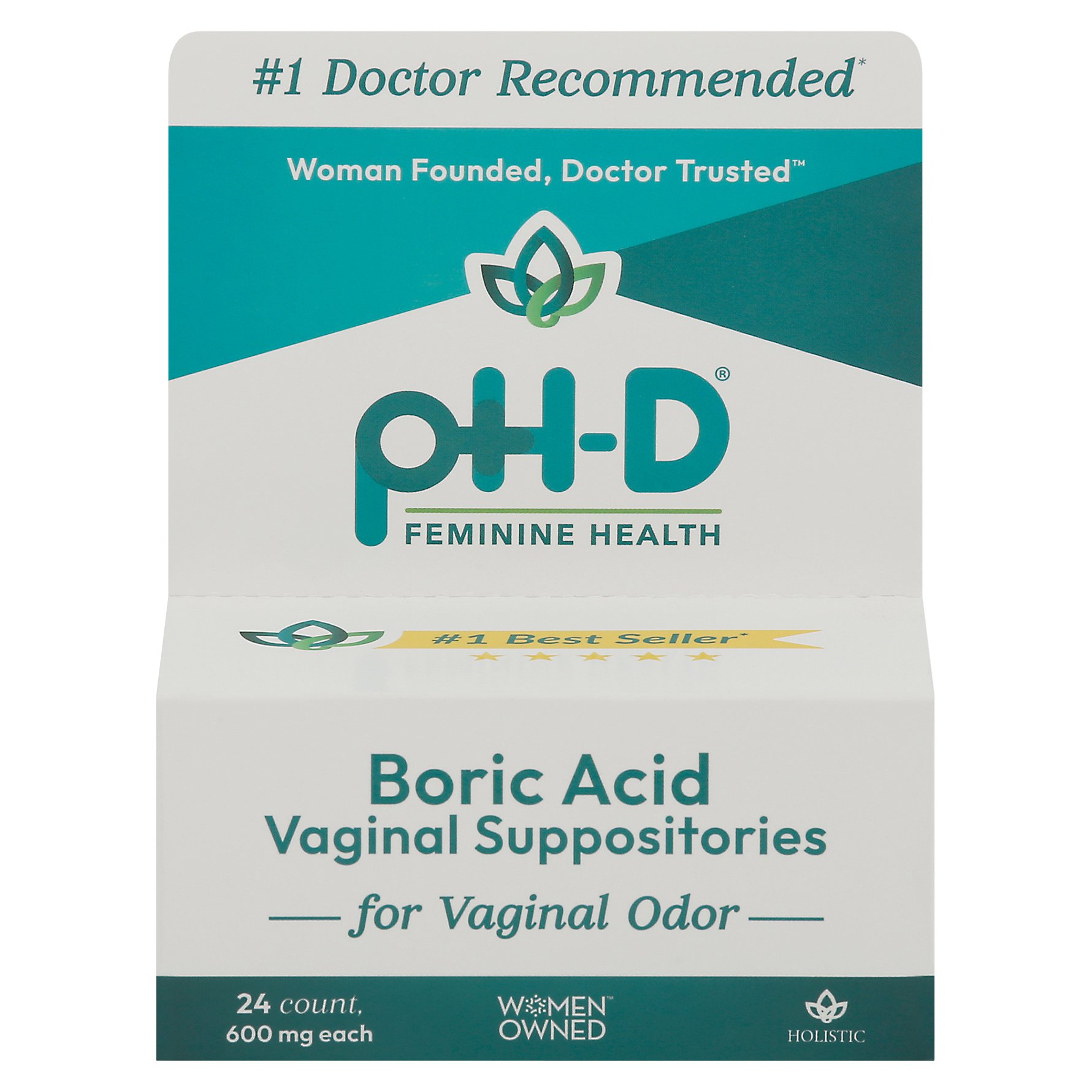 Ph D Boric Acid Vaginal Suppositories Shop Medicines Treatments At H E B