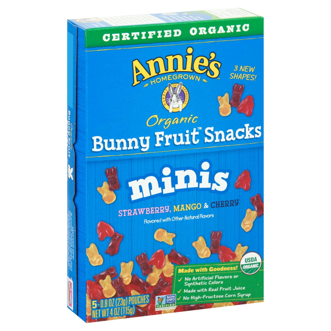 Annie's Homegrown Bunny Fruit Snacks Minis Shop Fruit Snacks at HEB
