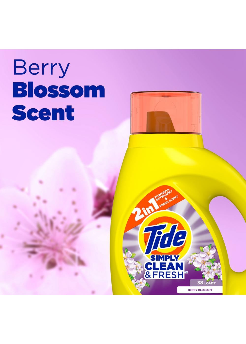 Tide Simply Clean & Fresh HE Liquid Laundry Detergent, 64 Loads - Berry ...