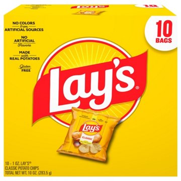 Lay's Classic Potato Chips Multipack, 10 ct