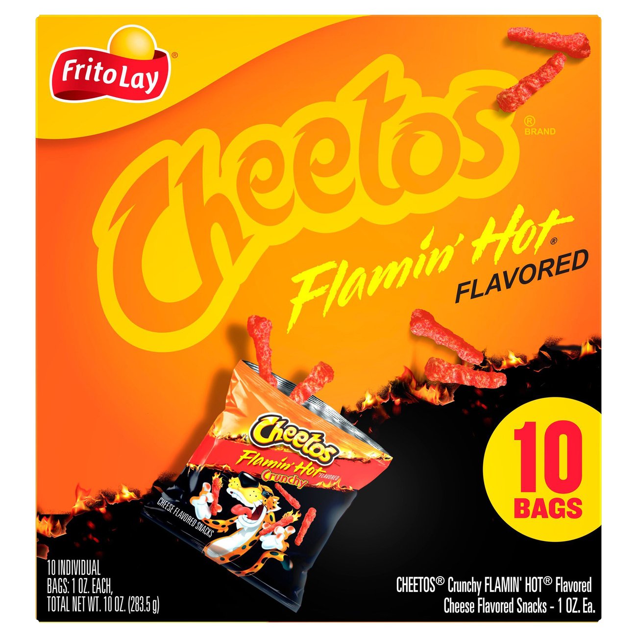 Cheetos Flamin Hot Cheese Snacks Multipack 1 Oz Bags Shop Chips At H E B