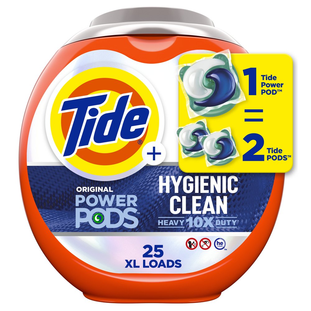 Tide Power Pods Hygienic Clean Heavy Duty HE Laundry Detergent Pacs ...