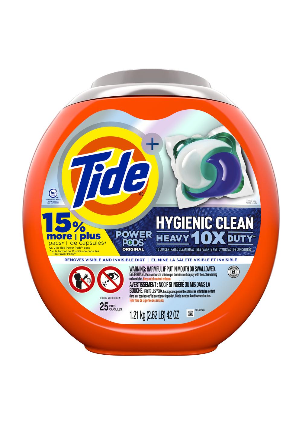 Tide Power Pods Hygienic Clean Heavy Duty HE Laundry Detergent Pacs; image 2 of 10