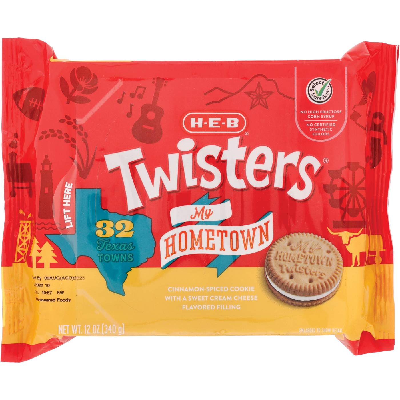 H-E-B Twisters Sandwich Cookies - My Hometown; image 1 of 4