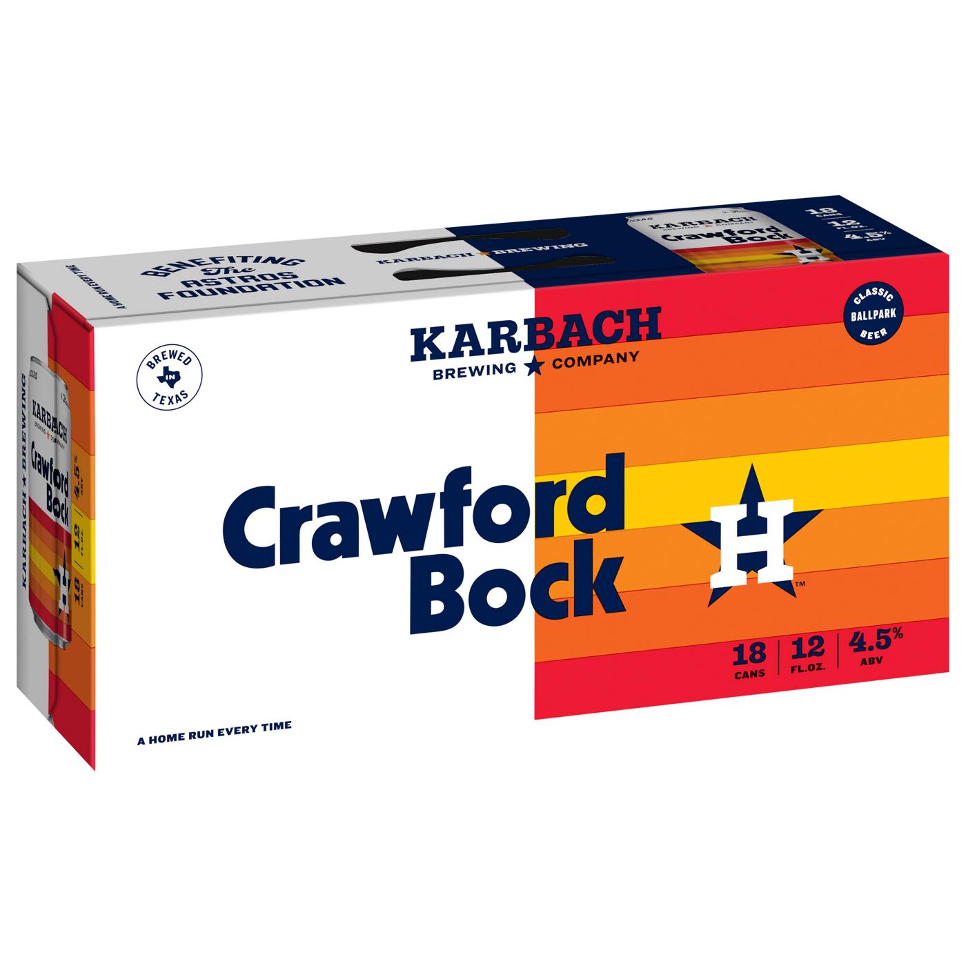 Karbach Crawford Bock Beer 12 oz Cans; image 1 of 2