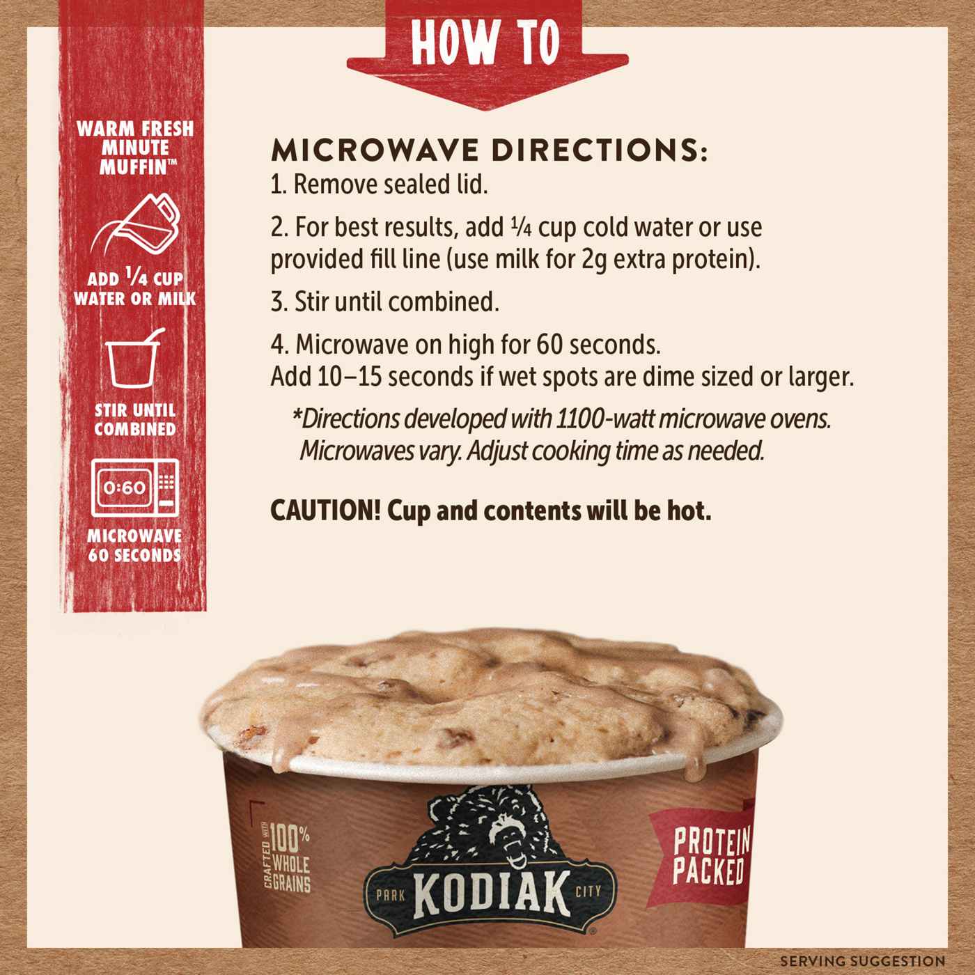 Kodiak 12g Protein Muffin Power Cup - Cinnamon Roll; image 2 of 4