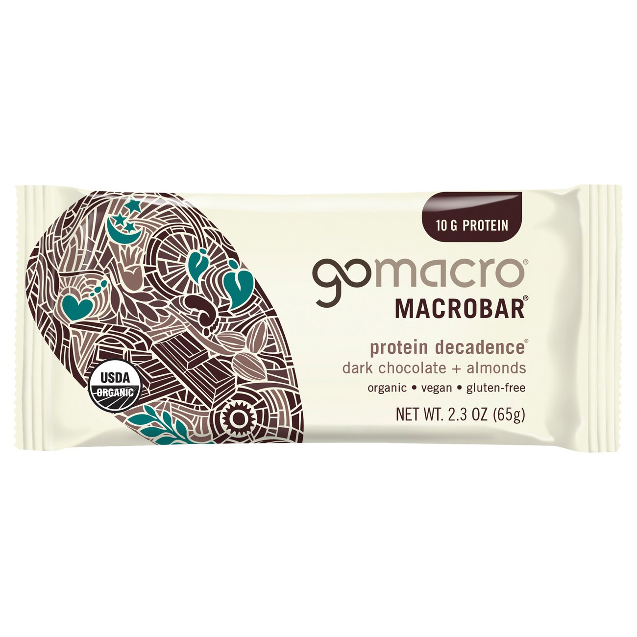 Gomacro Dark Chocolate Almond Macrobar Shop Granola & Snack Bars at HEB