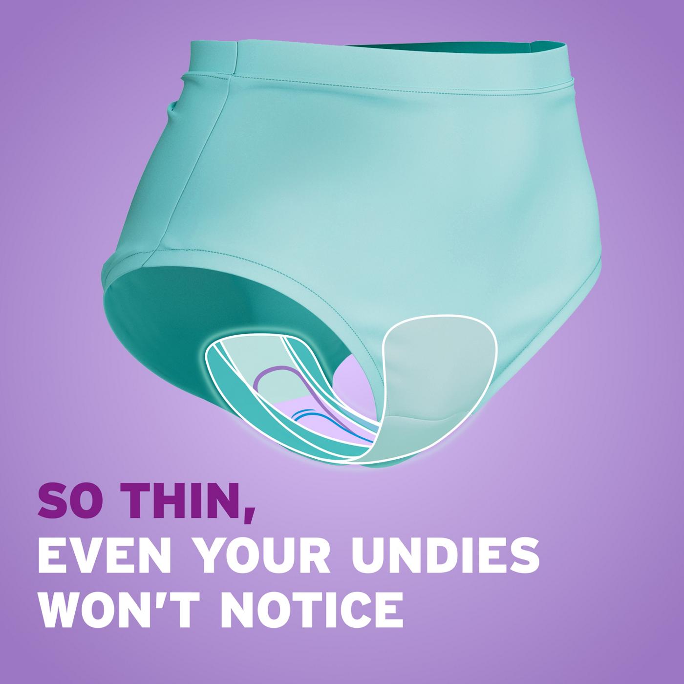 Poise Ultra Thin Incontinence Pads, Moderate Absorbency, Regular Length; image 4 of 7