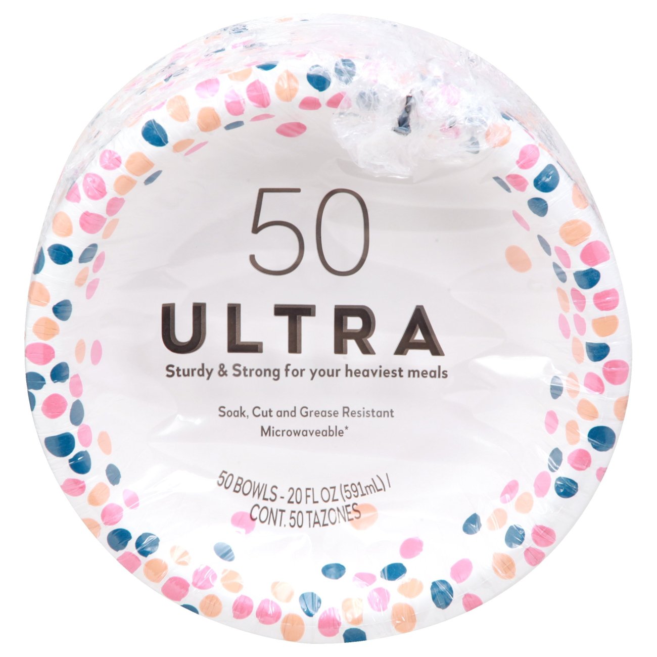 Ultra Microwavable 20 oz Paper Bowls, 50 ct