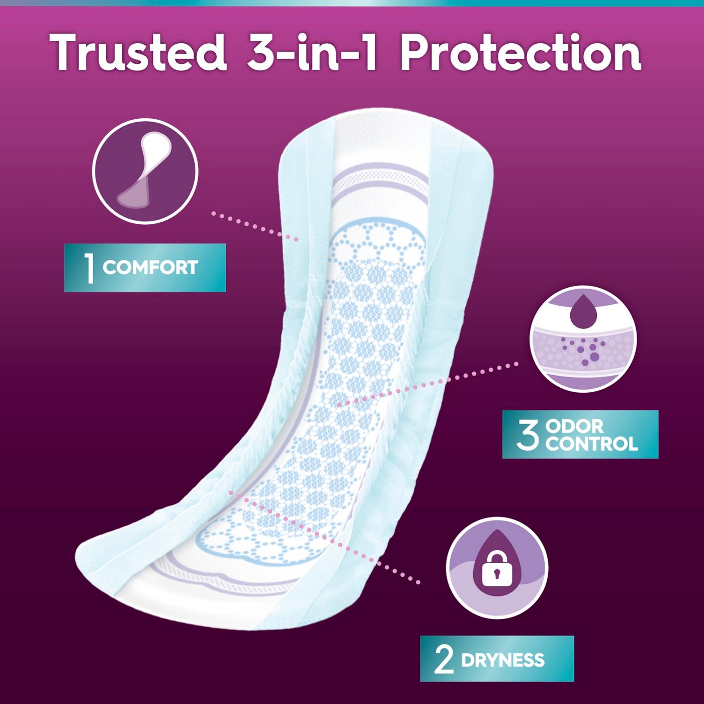 Poise Ultra Thin Long Incontinence Pads 6 Drop Ultimate Shop Incontinence at HEB