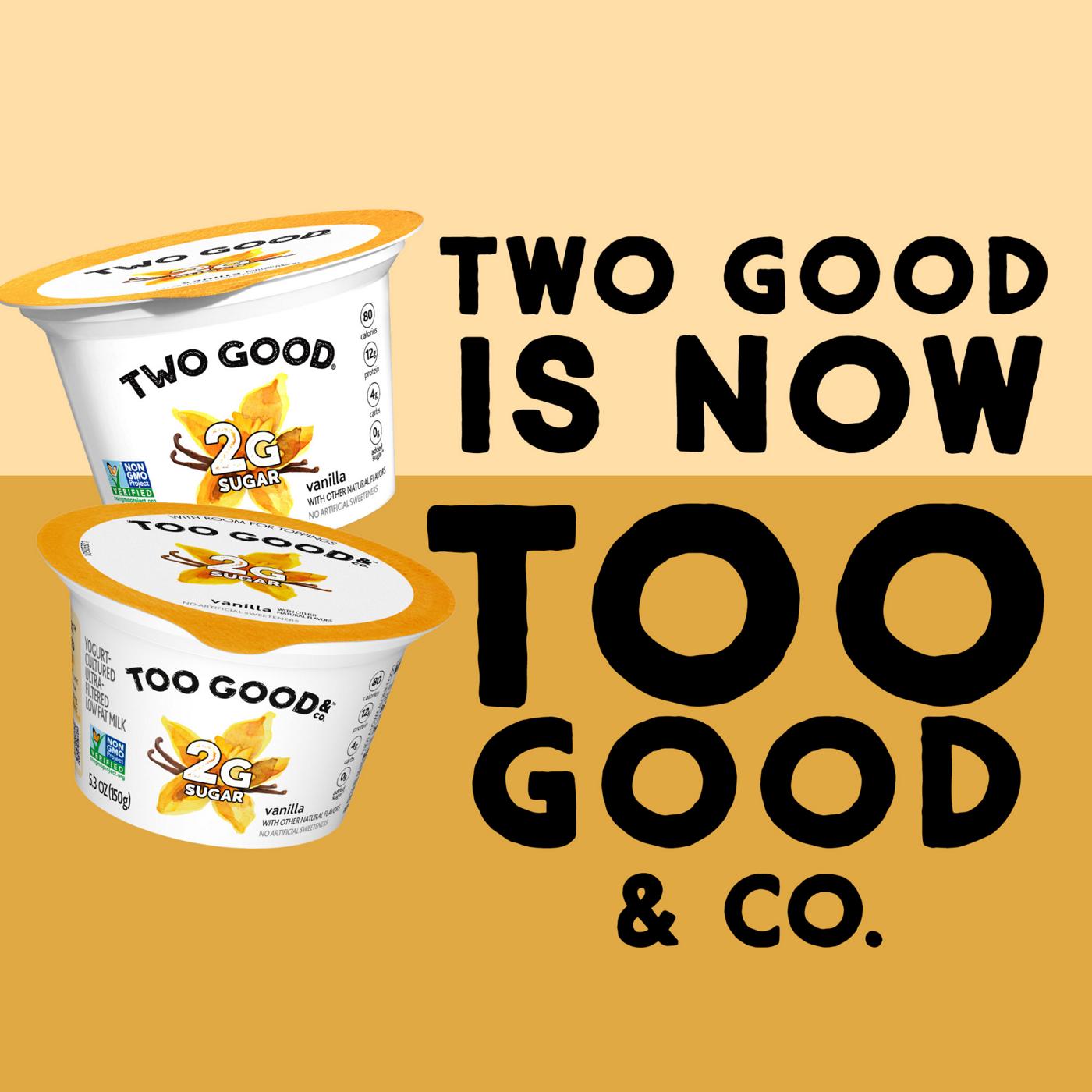 Too Good & Co. Lower Sugar 4 pk Greek Yogurt - Vanilla; image 9 of 9